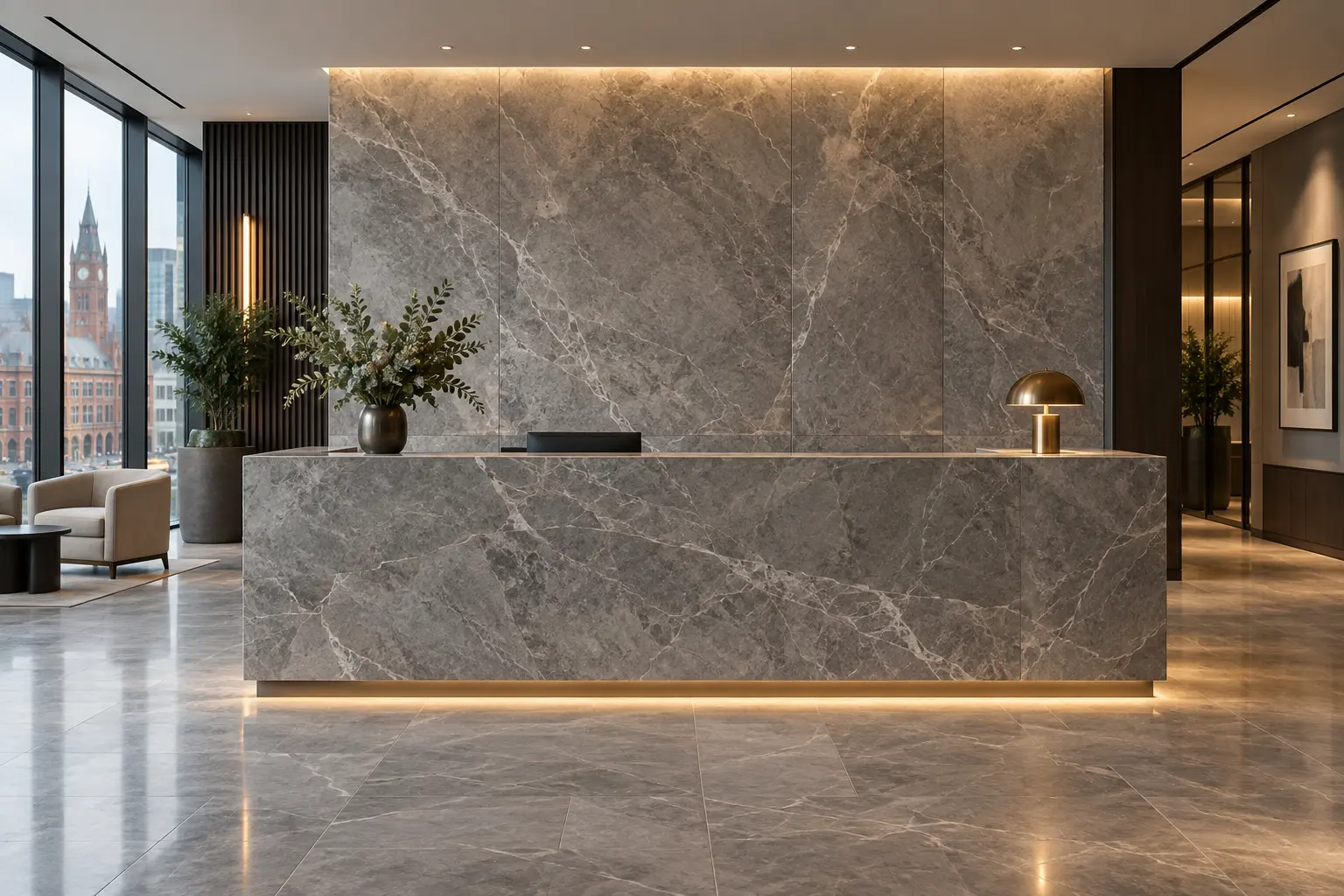 White Marble for Light-Led Interiors